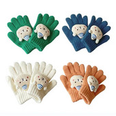 2023. aasta villased beebi talvekindad tüdrukutele poistele karu viie sõrmega lastele lumekindad Korea soojad käed, laste aksessuaarid 2–7 a.