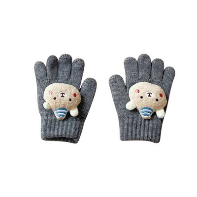 2023. aasta villased beebi talvekindad tüdrukutele poistele karu viie sõrmega lastele lumekindad Korea soojad käed, laste aksessuaarid 2–7 a.