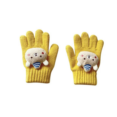 2023. aasta villased beebi talvekindad tüdrukutele poistele karu viie sõrmega lastele lumekindad Korea soojad käed, laste aksessuaarid 2–7 a.