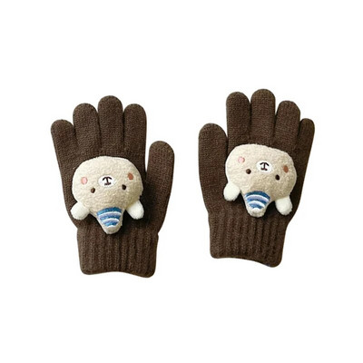 2023. aasta villased beebi talvekindad tüdrukutele poistele karu viie sõrmega lastele lumekindad Korea soojad käed, laste aksessuaarid 2–7 a.