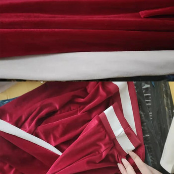 Най-новият мъжки кадифен анцуг Спортен костюм Мъжки комплект от 2 части Качулки + Панталони Син суичър Пролет Есен Спортно облекло