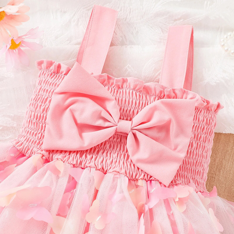 ma&baby 6-24M Νεογέννητο Βρέφος Κοριτσίστικο Φόρεμα Πριγκίπισσα Δαντέλα Τούλι Πεταλούδα Tutu Νυφικά Φορέματα γενεθλίων για κορίτσι D06