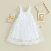 ma&baby 6M-4Y Väikelapsele Imikule Tüdrukutele Täpitrükiga varrukateta tüll Tutu Sünnipäevapulmakleidid Tüdrukutele D05