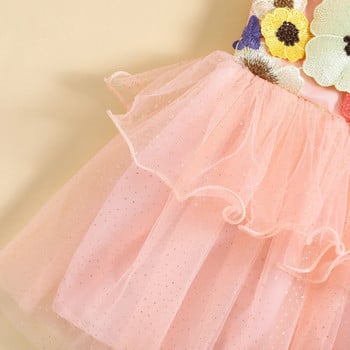 ma&baby 6M-6Y Toddler Infant Kid Baby Girls Dress Floral Tulle Tutu Парти сватбени рокли за рожден ден за момичета Деца Лято d06