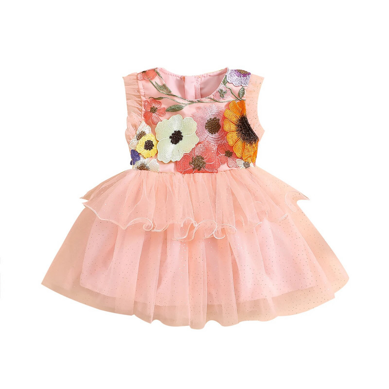ma&baby 6M-6Y Toddler Sugar Copil Bebeluș Fete Rochie Floral Tulle Tutu Petrecere Nuntă Rochii de Zi de Naștere Pentru Fete Copii Vară d06