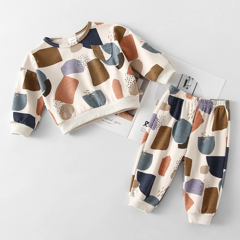 Primăvară Bebeluși Băieți Fată Set haine de toamnă Set de îmbrăcăminte pentru fetițe Copii Sport Urs Hanorac Pantaloni 2 buc. Costume pentru copii ținute