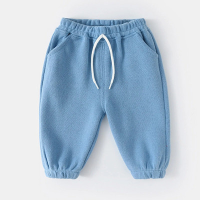 Copii Blugi Fleece Copii Copii Copii Sugari Bebeluși Băieți Fete Pantaloni uni Pantaloni Ținute Haine Pantaloni târât pentru sugari