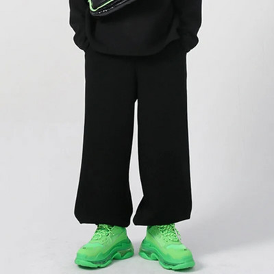 Seturi de pulovere cu glugă IEFB Tendință Toamnă pentru bărbați Nou în două piese în stil coreean Pantaloni largi sport din bumbac pur 9C1134