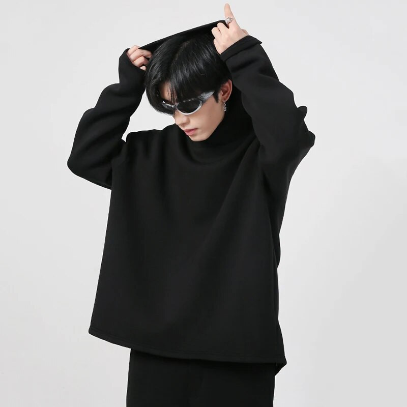 Seturi de pulovere cu glugă IEFB Tendință Toamnă pentru bărbați Nou în două piese în stil coreean Pantaloni largi sport din bumbac pur 9C1134