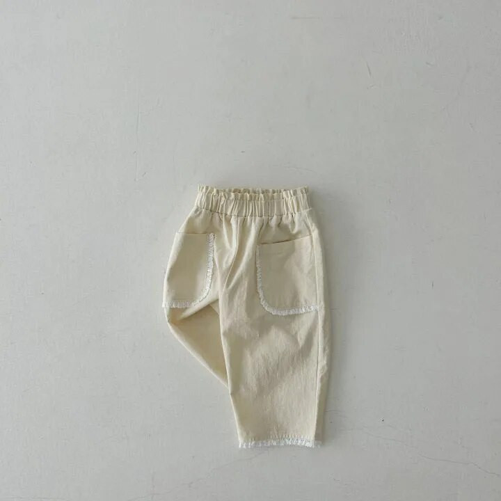 2023. aasta suvi, uued laste lahtised püksid, soliidsed tüdrukud, pitsid, vabaaja püksid, puuvillased püksid, lapsed, väikelaste püksid