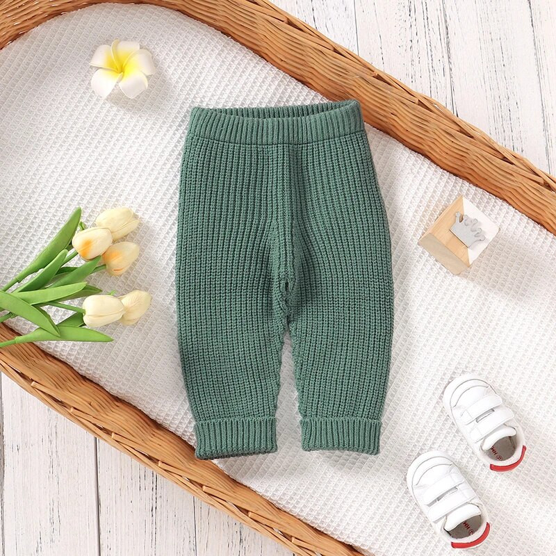 Pantaloni pentru bebeluși tricot pentru sugari, fetiță, băieți, moale, calde, modă solidă, toamnă, nou-născut, îmbrăcăminte pentru copii mici, pantaloni lungi, iarnă, dropship