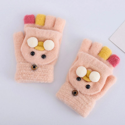 Mănuși tricotate pentru copii de Crăciun mănuși convertibile pentru copii Mănuși calde de iarnă Mănuși fără degete pentru copii перчатки детские