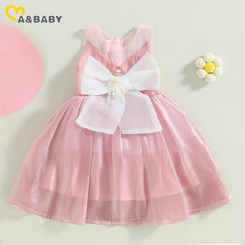 ma&baby 6M-4Y Toddler Infant Kid Baby Girls Tutu Dress Tulle Bow 3 Years Birthday Party Summer Dress for Girls Summer D01