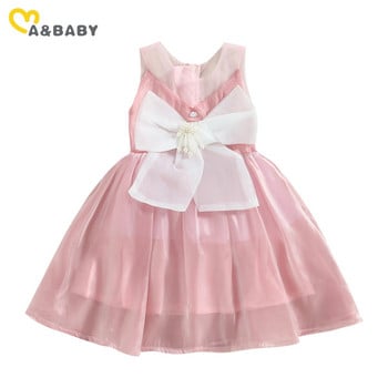 ma&baby 6M-4Y Toddler Infant Kid Baby Girls Tutu Dress Tulle Bow 3 Years Birthday Party Summer Dress for Girls Summer D01