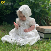 Ma&Baby 0-24M Νεογέννητο Βρέφος Κοριτσάκι Δαντέλα Φόρεμα Πριγκίπισσα Τούτου Γενέθλια Νυφικά Βαπτιστικά Φορέματα για Κορίτσια Καλοκαίρι D01