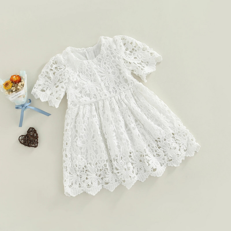 Ma&Baby 0-24M Νεογέννητο Βρέφος Κοριτσάκι Δαντέλα Φόρεμα Πριγκίπισσα Τούτου Γενέθλια Νυφικά Βαπτιστικά Φορέματα για Κορίτσια Καλοκαίρι D01