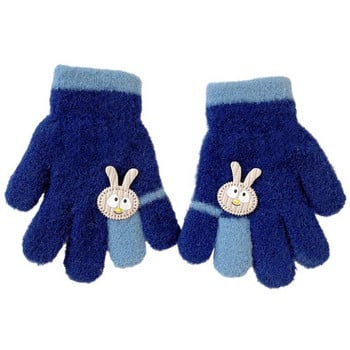 Lovely Bunny Gloves Ζεστά κινούμενα σχέδια με επένδυση γάντια με πλήρες δάχτυλο Παιδική στολή
