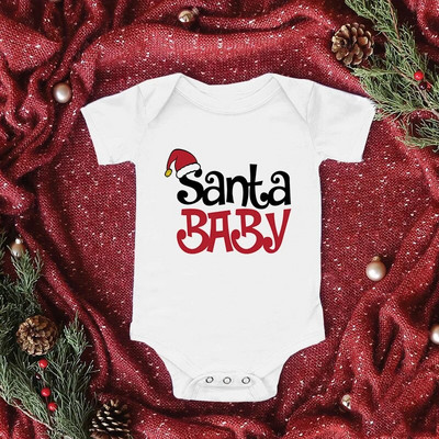 Mi 1ra Navidad Baby Rompers Καλά Χριστούγεννα Άγιος Βασίλης Χαριτωμένα ρούχα για αγόρι κορίτσι Η πρώτη μου χριστουγεννιάτικη φόρμα Χριστουγεννιάτικη στολή