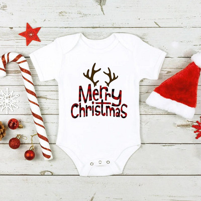 Mi 1ra Navidad Baby Rompers Καλά Χριστούγεννα Άγιος Βασίλης Χαριτωμένα ρούχα για αγόρι κορίτσι Η πρώτη μου χριστουγεννιάτικη φόρμα Χριστουγεννιάτικη στολή