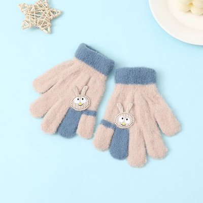 Χειμερινά παιδικά γάντια κινουμένων σχεδίων Full Finger Gloves αγόρια κορίτσια Υπαίθρια ζεστά γάντια για παιδιά перчатки детские рукавички детские