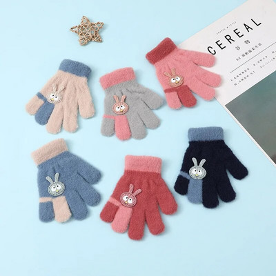 Χειμερινά παιδικά γάντια κινουμένων σχεδίων Full Finger Gloves αγόρια κορίτσια Υπαίθρια ζεστά γάντια για παιδιά перчатки детские рукавички детские