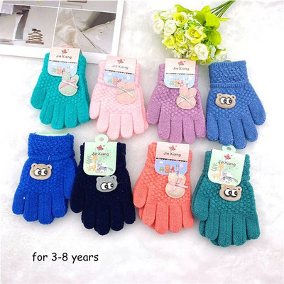 Χειμερινά παιδικά γάντια κινουμένων σχεδίων Full Finger Gloves αγόρια κορίτσια Υπαίθρια ζεστά γάντια για παιδιά перчатки детские рукавички детские