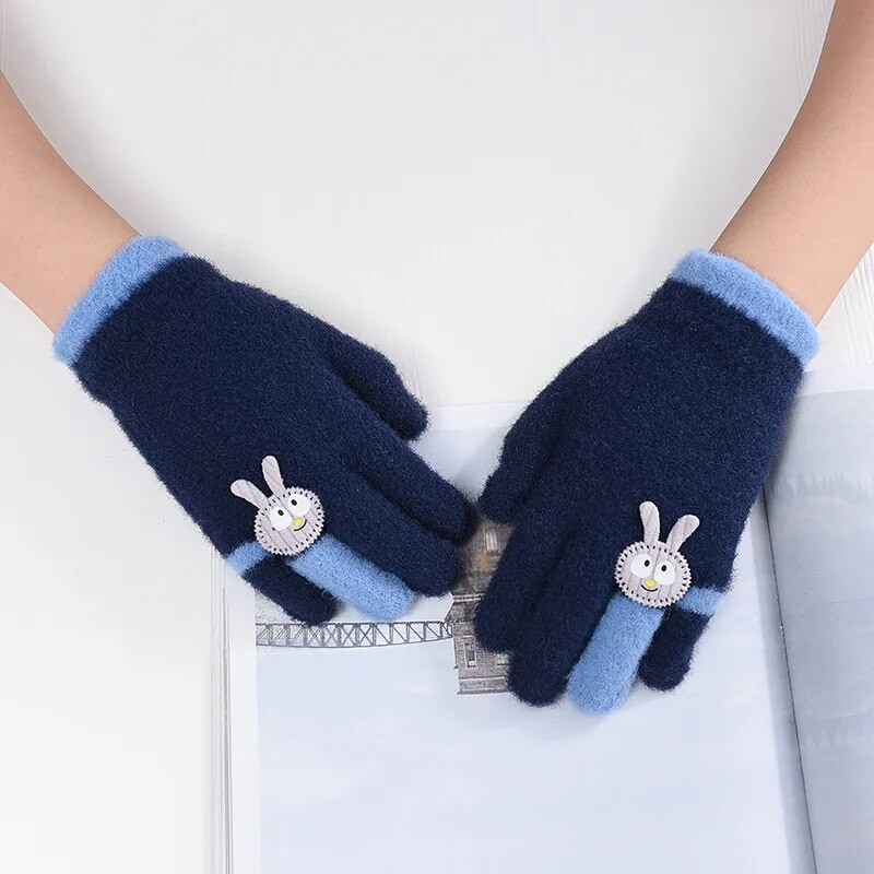 Χειμερινά παιδικά γάντια κινουμένων σχεδίων Full Finger Gloves αγόρια κορίτσια Υπαίθρια ζεστά γάντια για παιδιά перчатки детские рукавички детские