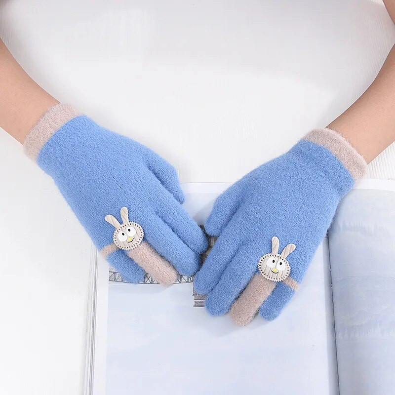 Χειμερινά παιδικά γάντια κινουμένων σχεδίων Full Finger Gloves αγόρια κορίτσια Υπαίθρια ζεστά γάντια για παιδιά перчатки детские рукавички детские