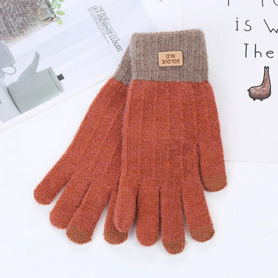 Mănuși tricotate pentru copii de dimensiuni mari Mănuși calde de iarnă pentru adolescenți studenți Mănuși cu degete întregi în aer liber Mănuși pentru fete băieți