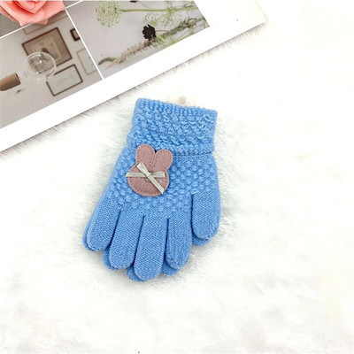 Mănuși tricotate pentru copii de dimensiuni mari Mănuși calde de iarnă pentru adolescenți studenți Mănuși cu degete întregi în aer liber Mănuși pentru fete băieți