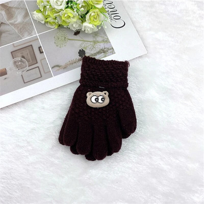 Mănuși tricotate pentru copii de dimensiuni mari Mănuși calde de iarnă pentru adolescenți studenți Mănuși cu degete întregi în aer liber Mănuși pentru fete băieți