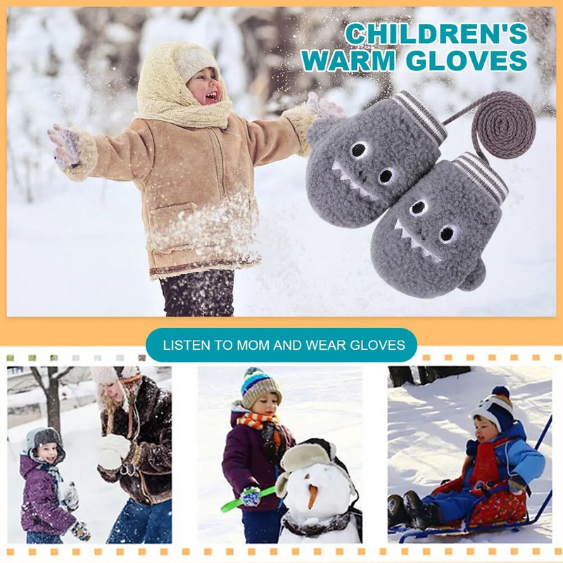 Reguleeritavad laste suusakindad Multikas Täissõrmekindad Libisemisvastane kate Sõrm soe talvekinnas termokindad Suusavarustus