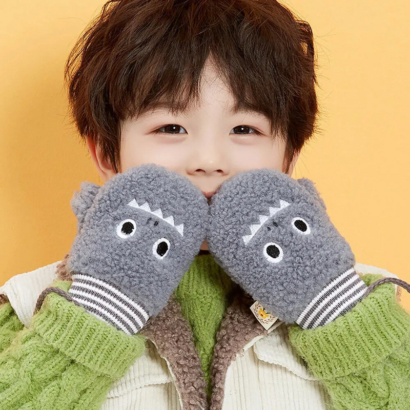 Reguleeritavad laste suusakindad Multikas Täissõrmekindad Libisemisvastane kate Sõrm soe talvekinnas termokindad Suusavarustus