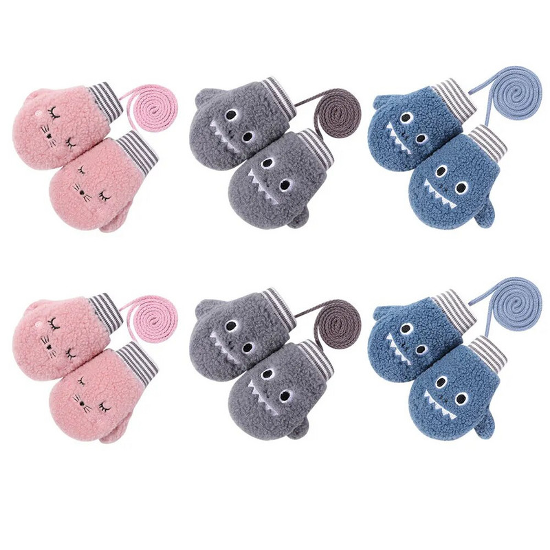 Reguleeritavad laste suusakindad Multikas Täissõrmekindad Libisemisvastane kate Sõrm soe talvekinnas termokindad Suusavarustus