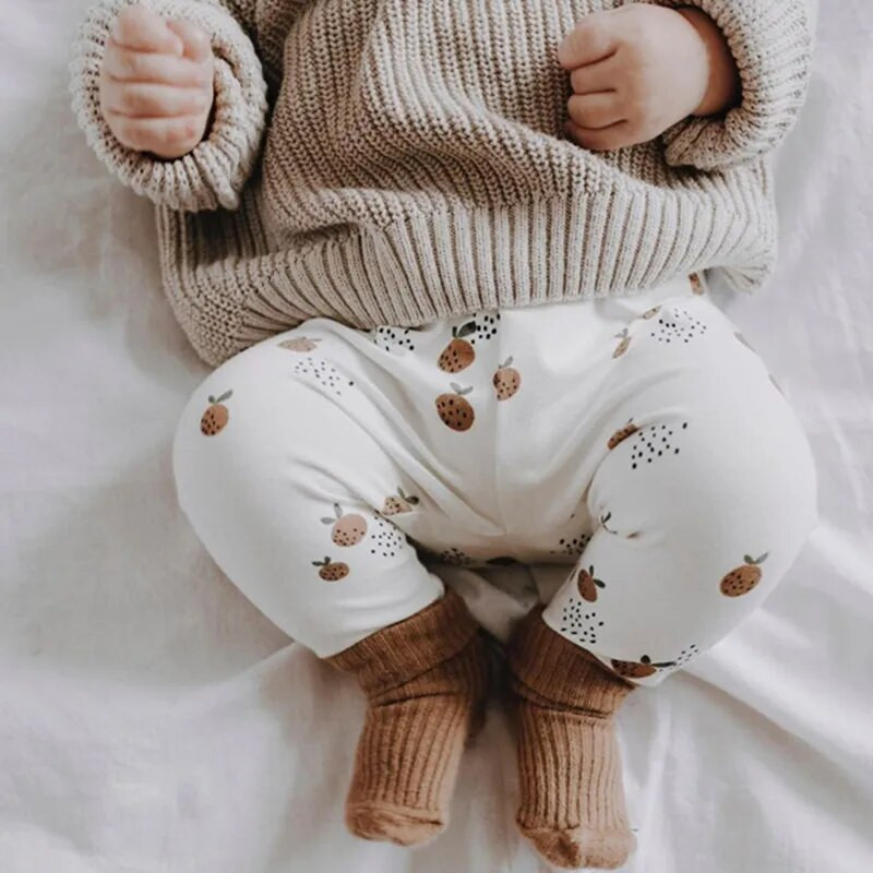 Pantaloni de primăvară INS Toamnă Copii Bumbac organic Pantaloni pentru fetițe Copii Băieți Poartă jambiere Pantaloni lungi pentru sugari