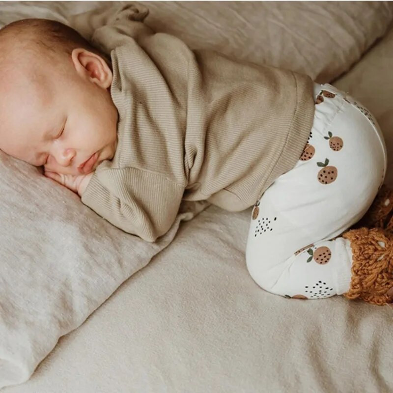 Pantaloni de primăvară INS Toamnă Copii Bumbac organic Pantaloni pentru fetițe Copii Băieți Poartă jambiere Pantaloni lungi pentru sugari