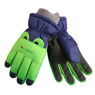 Παιδικό χειριστήριο αφής Ζεστό χειμερινό γάντια σκι Γάντια σκι Αδιάβροχα θερμικά γάντια σνόουμπορντ Ρυθμιζόμενη ζώνη καρπού Χειμερινό γάντι