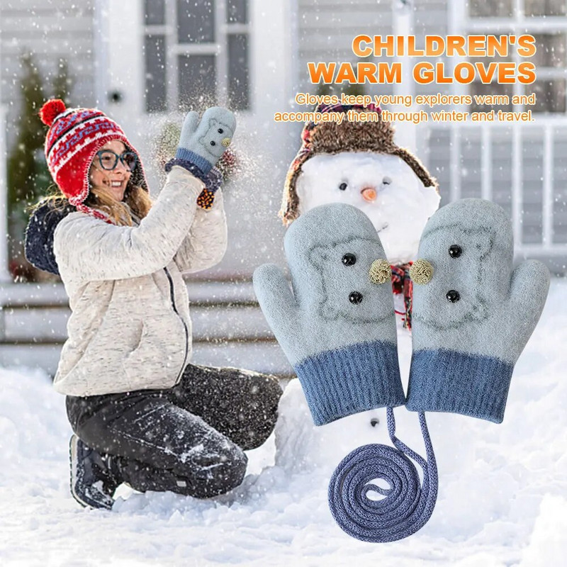 Multifilmi soojad labakindad veekindlad plüüsist kootud välispordikindad tuulekindlad hingavad reguleeritavad kaelapaelaga poistele tüdrukutele