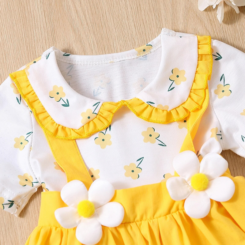 ma&baby 0-24M Νεογέννητο νήπιο Βρεφικό Βρεφικό Κοριτσίστικο Φόρεμα Καλοκαιρινό λουλουδάτο βολάν Φορέματα σε γραμμή Α για κορίτσια Ρούχα D01