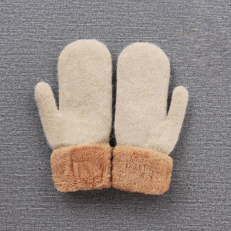 Ζεστά βελούδινα χοντρά ζεστά παιδικά γάντια Winter Plus βελούδινα γάντια Παιδικά Παιδικά κοραλλί φλις γάντια για παιδιά 1-4 ετών