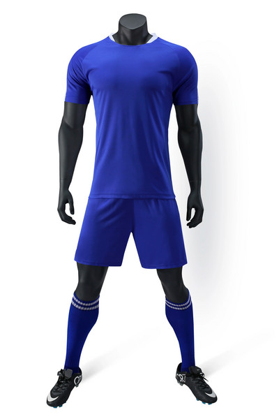 Ofertă caldă Nou stil de vară în aer liber Fotbal Sport Culori solide Bărbați de înaltă calitate Cămașă cu mânecă scurtă Pantaloni scurți Trening