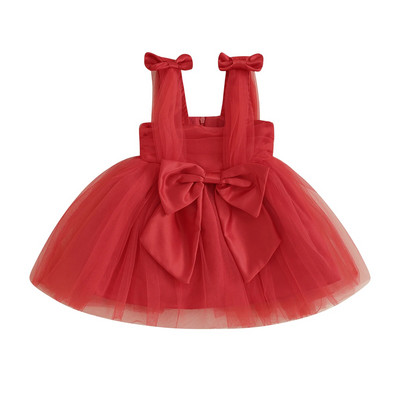 ma&baby 3M-3Y Crăciun nou-născut nou-născut rochie fetiță fundă elegantă tutu tutu petrecere rochii de zi de naștere pentru fete costume de Crăciun D05