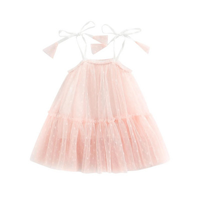 ma&baby 0-3 Ετών Νεογέννητο Βρέφος Κοριτσίστικο Φόρεμα Τούλι με Φιόγκο Φόρεμα Γενεθλίων για Κορίτσια Καλοκαιρινά Ρούχα D01