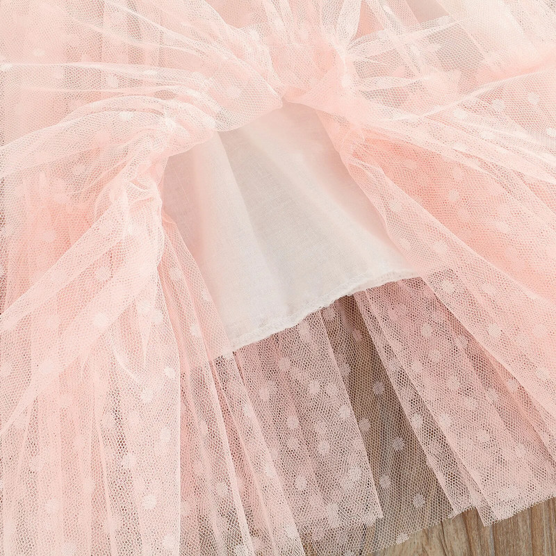 ma&baby 0-3 Ετών Νεογέννητο Βρέφος Κοριτσίστικο Φόρεμα Τούλι με Φιόγκο Φόρεμα Γενεθλίων για Κορίτσια Καλοκαιρινά Ρούχα D01
