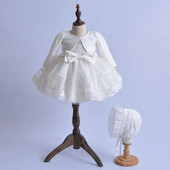ma&baby 0-18M Rochie pentru copii nou-născuți pentru fetițe, prințesă, tutu, alb, tutu, petrecere, aniversare, nuntă, botez, rochii D01