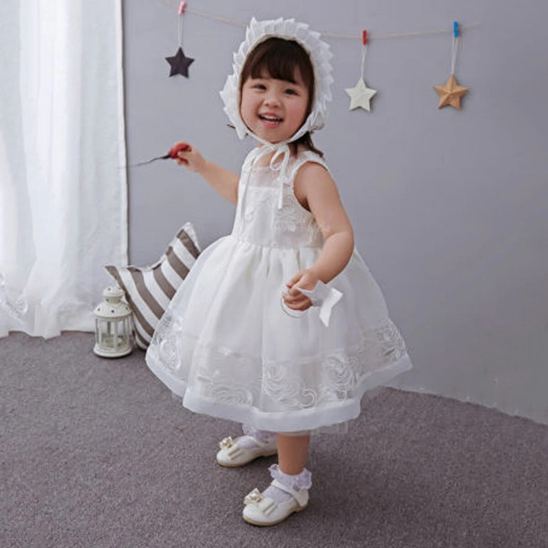 ma&baby 0-18M Νήπιο Βρέφος Νεογέννητο Κοριτσίστικο Φόρεμα Πριγκίπισσα Λευκό Τούλι Γενέθλια Νυφικά Βαπτιστικά Φορέματα D01