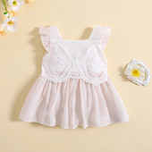 ma&baby 0-24M Рокля за новородено, бебе, момиче, рокля за малка принцеса, тюл, A-line рокли за момиче, парти за рожден ден, лято D06