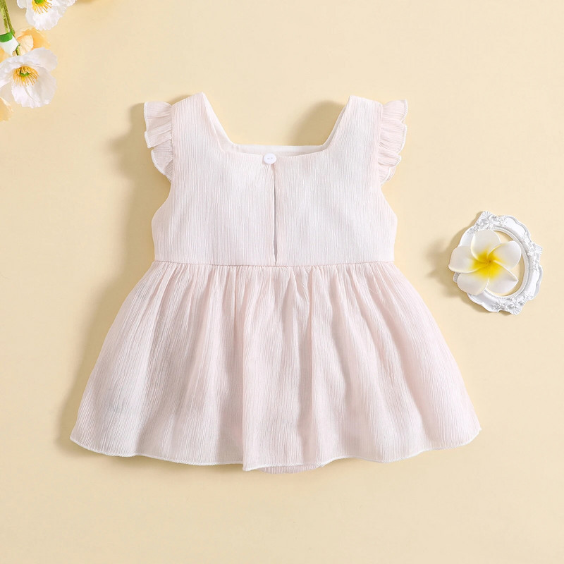 ma&baby 0-24M Рокля за новородено, бебе, момиче, рокля за малка принцеса, тюл, A-line рокли за момиче, парти за рожден ден, лято D06