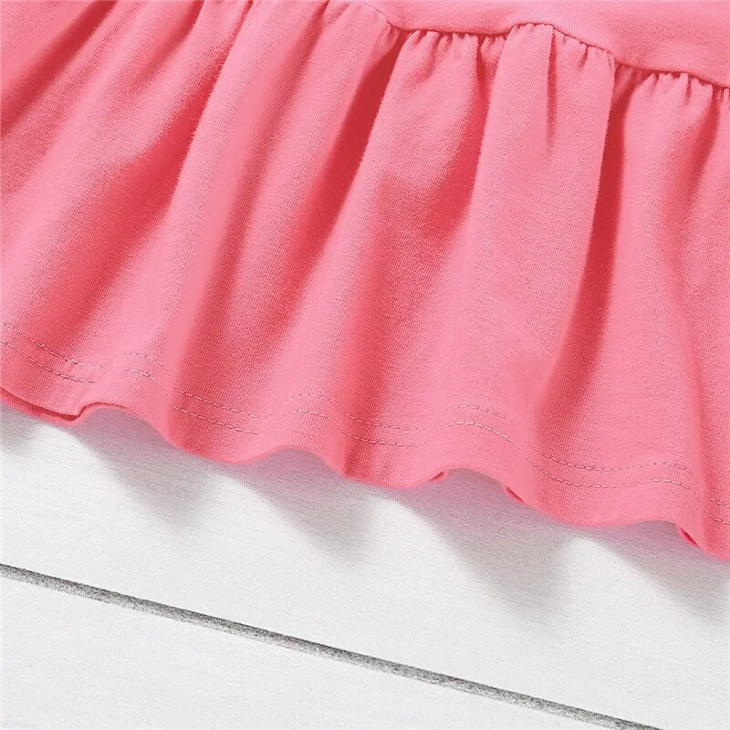 Дрехи за бебета за момичета, розови, горнища с кльощави ръкави + дънки с флорални дупки + лента за глава 3 бр. Комплект дрехи за бебе 3-12 месеца