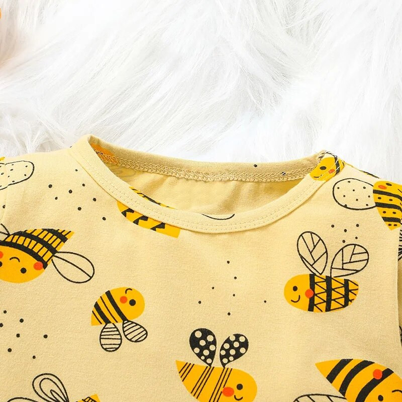 Kūdikių rūbų rinkinys 1-6 metų gimtadienio palaidinė ilgomis rankovėmis, ilgomis kelnaitėmis, vasaros apranga, mažylio rūbų kostiumas mažyliui, mergaitei